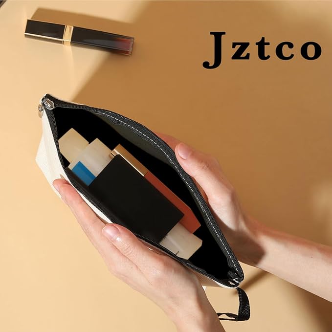 Jztco Boy Mama Makeup Bag, Baby Shower Gifts for Mom First Time, Christmas Birthday Unique Cosmetic Bag Funny Mothers Day, New Mom Gifts - Boy Mama The One Where I'm Outnumbered, Black