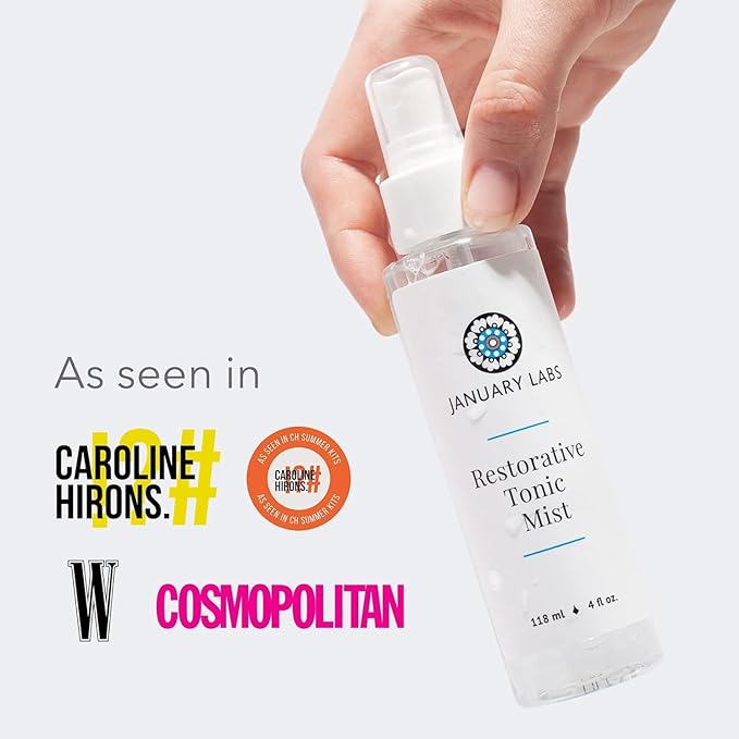 Restorative Tonic Mist, Hydro Boost Facial Toner for All Skin Types, Refreshing & Lightweight Antioxidant Face Mist Hydrating Spray, 4 Ounce Bottle-FemmiqueWomen