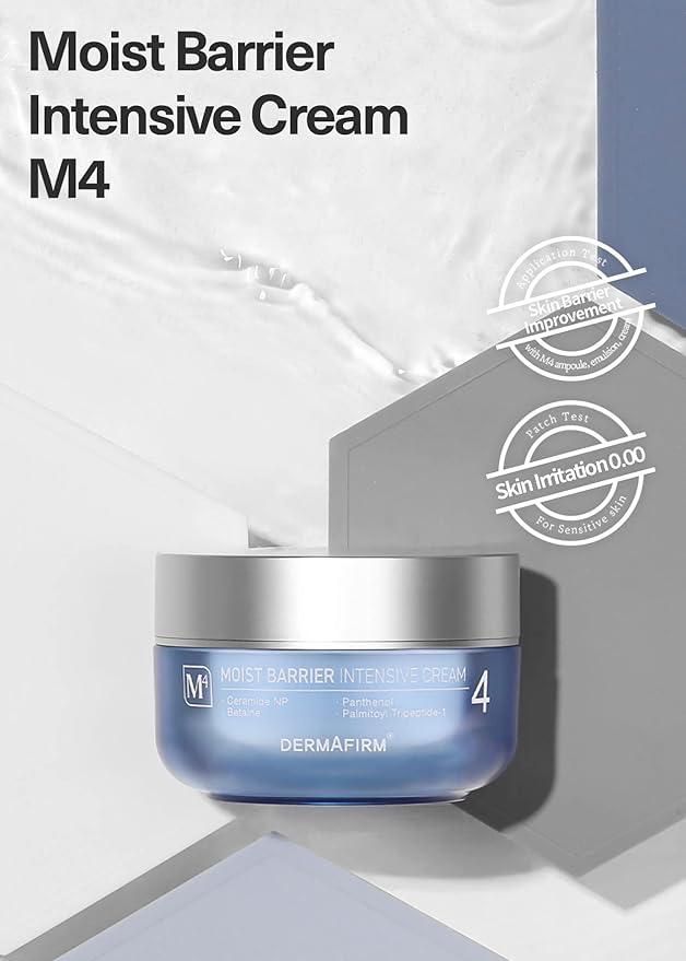 Dermafirm Moist Barrier Intensive Moisturizer Face Cream M4 | Korean Face Moisturizer Face Lotion for Hydration & Nourishment w/Ceramide, Peptide & Collagen | No Animal Trials No Paraben 1.69 fl oz-FemmiqueWomen
