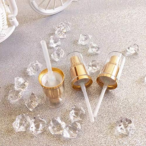 2pcs Replacement Pump for Foundation Bottle Compatible with Both Double Wear and Mac(Gold Color)-FemmiqueWomen
