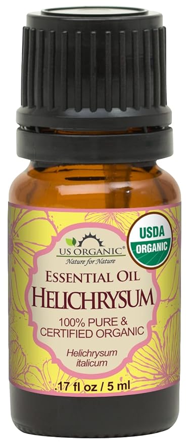 US Organic Helichrysum Essential Oil, USDA Certified Organic, Steam Distilled, Sourced from The Balkan Peninsula, High end Essential Oil (5 ml)-FemmiqueWomen