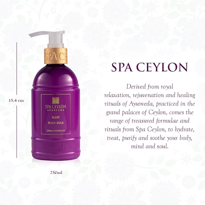 SPA CEYLON SLEEP Body Milk | Pure Lavender & Luxurious Fragrance | Nourishes & Treats Dryness | Suitable for all skin types-FemmiqueWomen