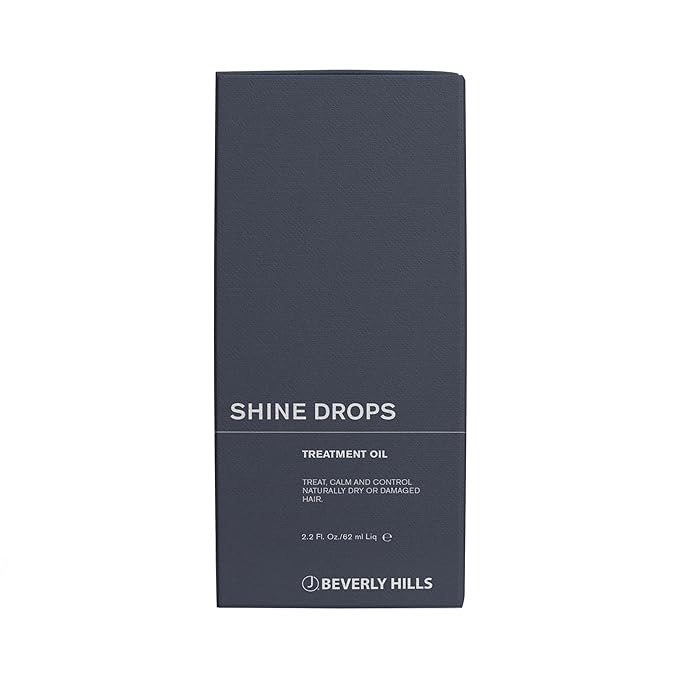 J Beverly Hills Shine Drops Hair Treatment Oil with Botanical Oils for Shine, Nourishment and Dry Hair Repair, 2.2 Oz-FemmiqueWomen