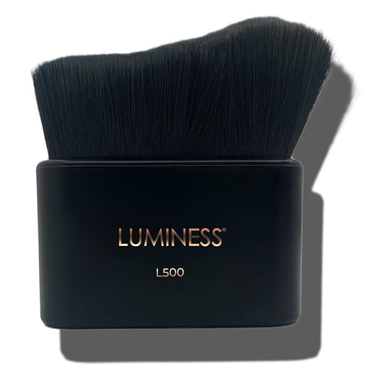 LUMINESS Professional-Grade L500 Buffing Makeup Brush - Angled Make Up Air Brush for Airbrush Spray Foundation - Face Brush for Seamless Buffing & Blending Application, Natural-Looking Finish-FemmiqueWomen