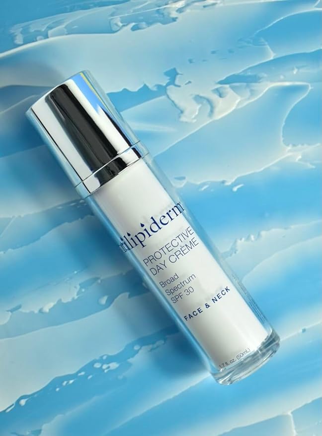 Trilipiderm Beach Lover Bundle- All-Body Moisture Retention Crème Sunscreen (8oz) & Protective Day Crème Broad Spectrum SPF 30 (1.7oz), Sunscreen Lotion UVA/UVB Set for Face, Body, Travel Size-FemmiqueWomen