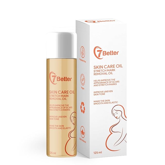 Stretch Mark Pregnancy Oil, Natural Oil Skincare Body Oil Serum for Scars and Stretch Marks, Face with Vitamin E & A for Sensitive Dry Skin and Body Moisturizer-FemmiqueWomen