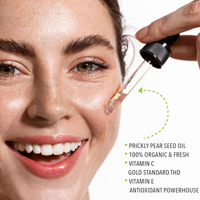 Prickly Pear Oil Royal Radiance | Freshly Made | Supercharged with Clinically Proven THD Vitamin C | The Queen of Oils | Luxurious Hydration & Glow | Nature’s Crown Jewel-FemmiqueWomen