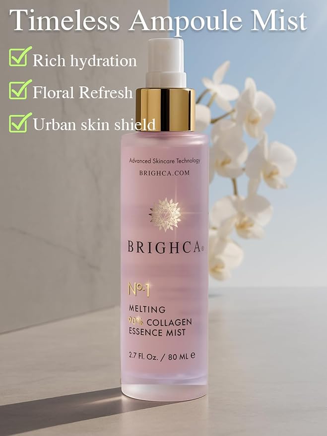 Melting 90% Collagen Essence Mist (2.7 Fl Oz) | Anti Aging, Renew Skin Cells and Protect Skin Barrier with 90% Marine Collagen and TriAqua Mender™-FemmiqueWomen
