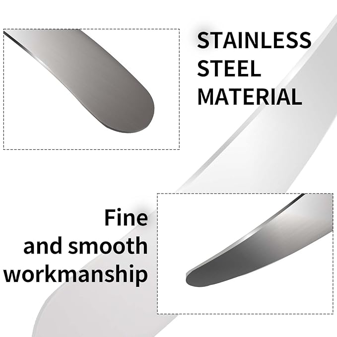 2Pcs Mini Metal Cosmetic Spatulas, Makeup Spatulas, Skincare Spatula, Cream Spatula, Beauty Accessories for Mixing and Sampling Plant Masks, Skin Care Creams, Eye Cream, Essences(Silver)-FemmiqueWomen