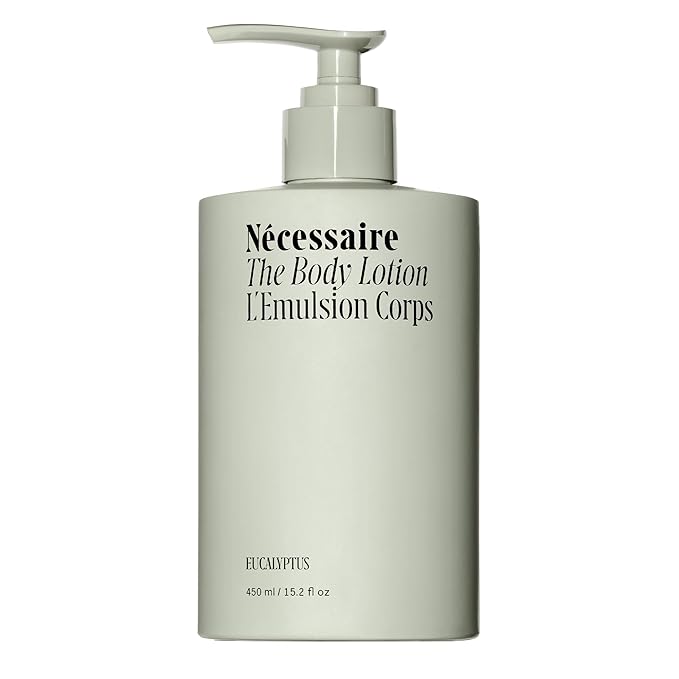 Nécessaire The Body Lotion with Pump. Eucalpytus. Multi-Peptide Firming Lotion to Moisturize, Firm, Strengthen. 2.5% Niacinamide, Vitamin C/E + Omega 6/9. 450ml / 15.2 fl oz-FemmiqueWomen
