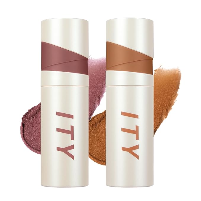 ITY Velvet Matte Finish Lip Stain-Mousse Textured Lip Clay, Red Shade, Conceals Lip Lines, Rich Pigment Lip Tint Lipsticks,0.14 oz (4g) in Berrylicious, Ginger.-FemmiqueWomen