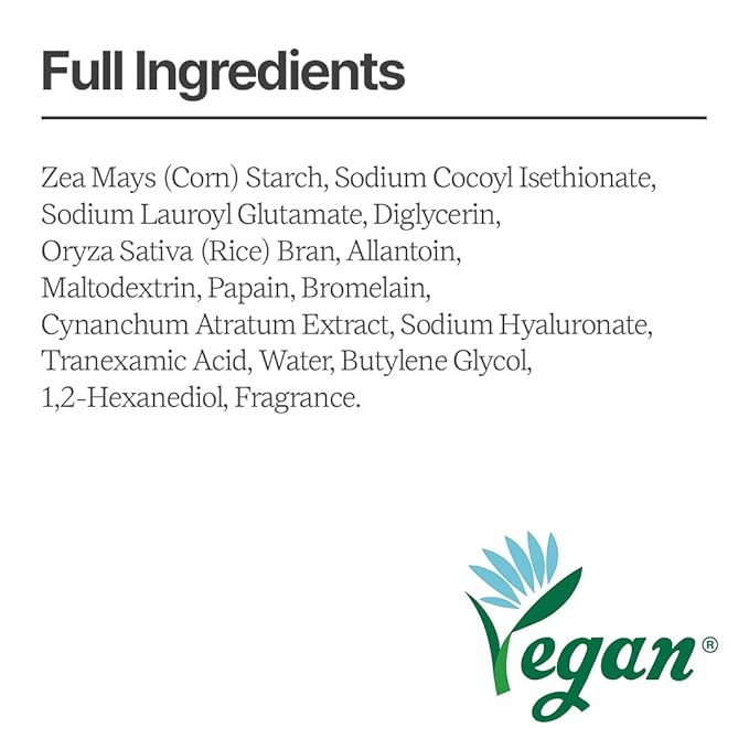 Rice Bran Powder Wash | Gentle Exfoliating Face Wash for Sensitive Skin | Vegan Enzyme Face Scrubber & Exfoliator for Sebum Control – Product of Korea | 60 g (2.1 oz)-FemmiqueWomen