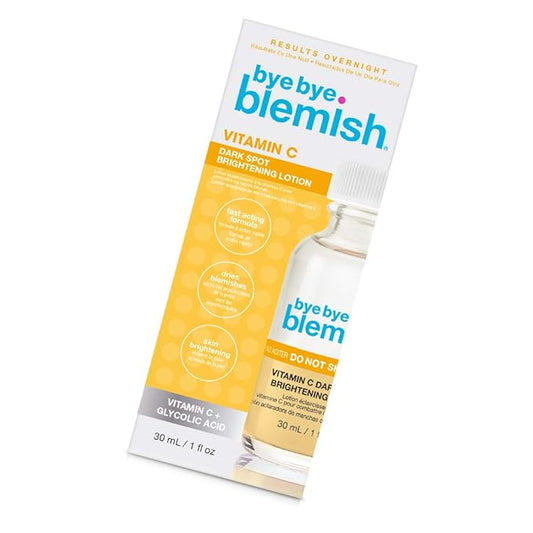 Bye Bye Blemish Dark Spot Lotion Vitamin C | Assists with Drying Blemishes And Brightening Skin | Fast Acting Solution | 1 Fl. Oz.-FemmiqueWomen