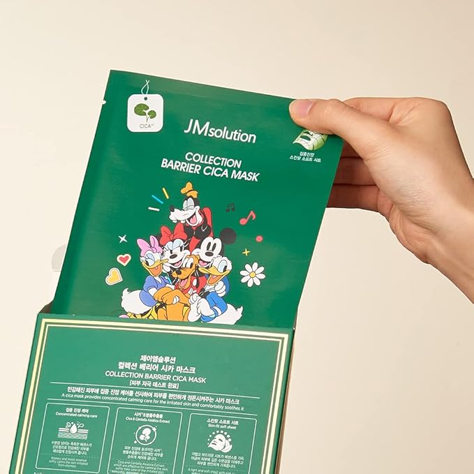 JMsolution Disney Collection Barrier- CICA Calming Mask Sheet-Korean Skin care facial mask -10EA-FemmiqueWomen
