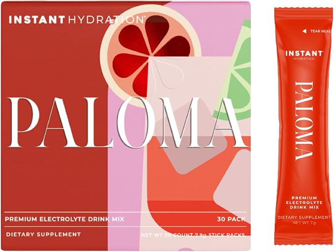 Instant Hydration Electrolytes Powder Packets - Paloma Electrolyte Drink Mix - Zero Sugar - Keto, Vegan, Gluten-Free, Non-GMO - Boost Recovery, Brain Health, Muscle & Tissue Support- 30 Sticks-FemmiqueWomen