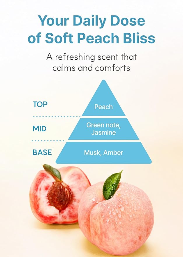 Derma B | Daily Moisture Body Oil | 99% Natural Argan & Sweet Almond Oil | Shower Oil for Dry Sensitive Skin | Light & Long-Lasting Hydration | Skin Body Care Oil with Peach Scent | 6.78 fl oz (200ml)-FemmiqueWomen