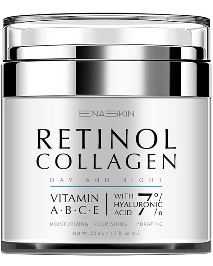 EnaSkin Retinol Cream for Wrinkles: Face Neck Collagen Cream for Tightening Skin - Anti Aging Facial Moisturizer Day and Night for Women and Men 1.7 Fl OZ-FemmiqueWomen