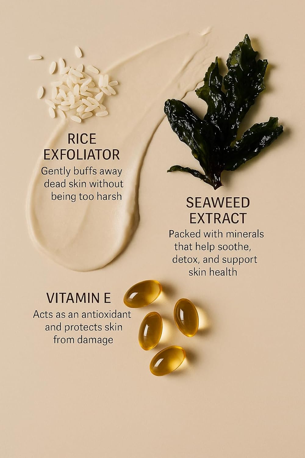 Gente Beauty The Ipanema Scrub Exfoliating Bar Soap – Gentle Cocoa & Rice Scrub for Smooth, Glowing Skin | Natural Ingredients for Daily Use - 4.5 oz-FemmiqueWomen