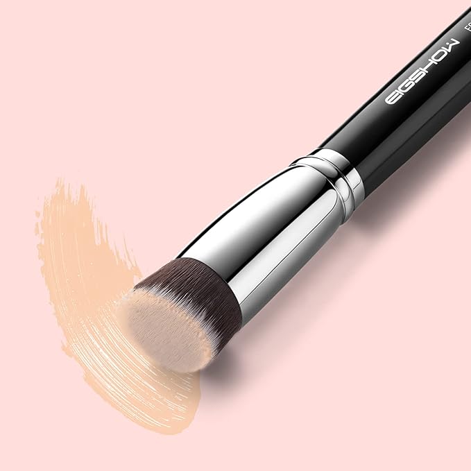 Flat Top Kabuki Foundation Brush, EIGSHOW Premium Makeup Brush for Liquid, Cream, and Powder - Blending, Buffing, Stippling, Flawless Application (F624)-FemmiqueWomen