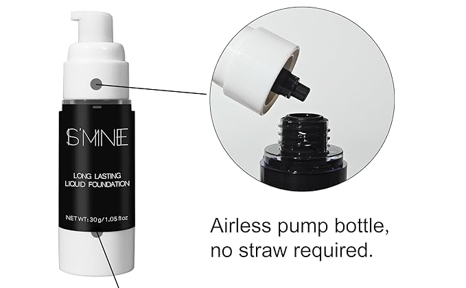 IS'MINE Black Liquid Foundation Makeup, Matte Flawless Finish Foundation, Vegan & Cruelty-Free (1.05 Fl Oz, 042)-FemmiqueWomen