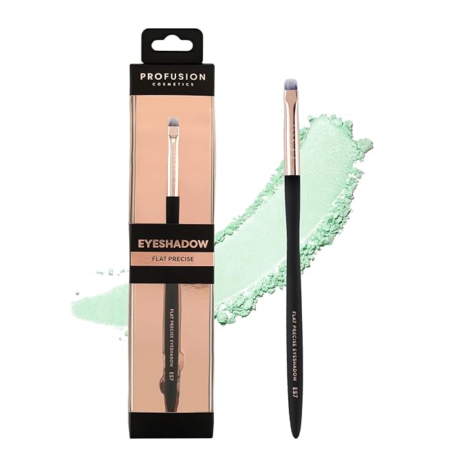 Profusion Cosmetics Flat Precise Eyeshadow Brush - Softens Dramatic Edges & Fine Lines, For Eyeshadow, Eyeliner-FemmiqueWomen