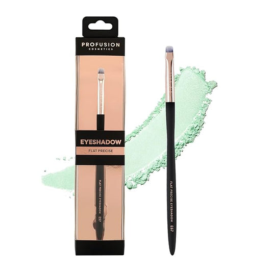 Profusion Cosmetics Flat Precise Eyeshadow Brush - Softens Dramatic Edges & Fine Lines, For Eyeshadow, Eyeliner-FemmiqueWomen
