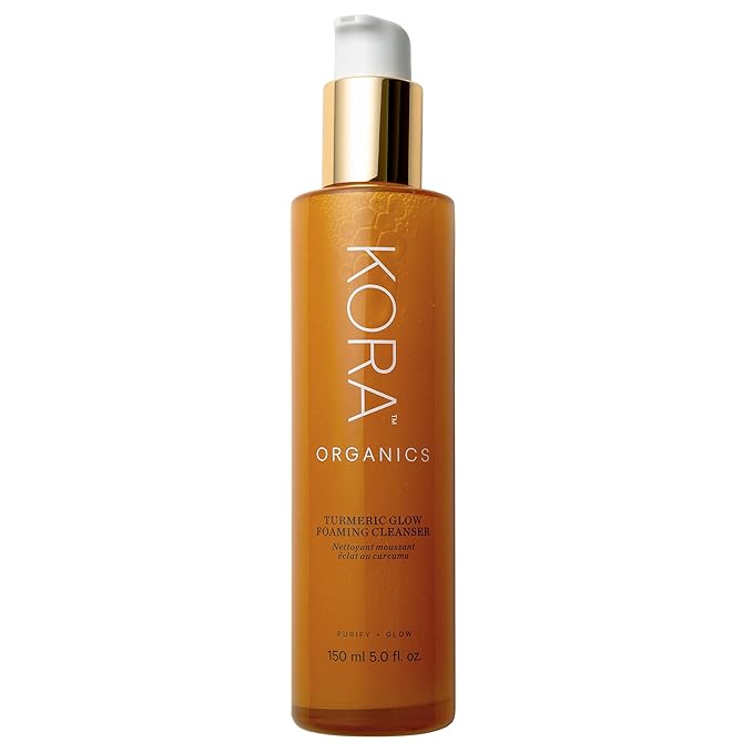 KORA Organics Turmeric Glow Foaming Cleanser, Cleanse & Nourish, Certified Organic, Cruelty Free, 5.07 oz - Face Cleanser-FemmiqueWomen
