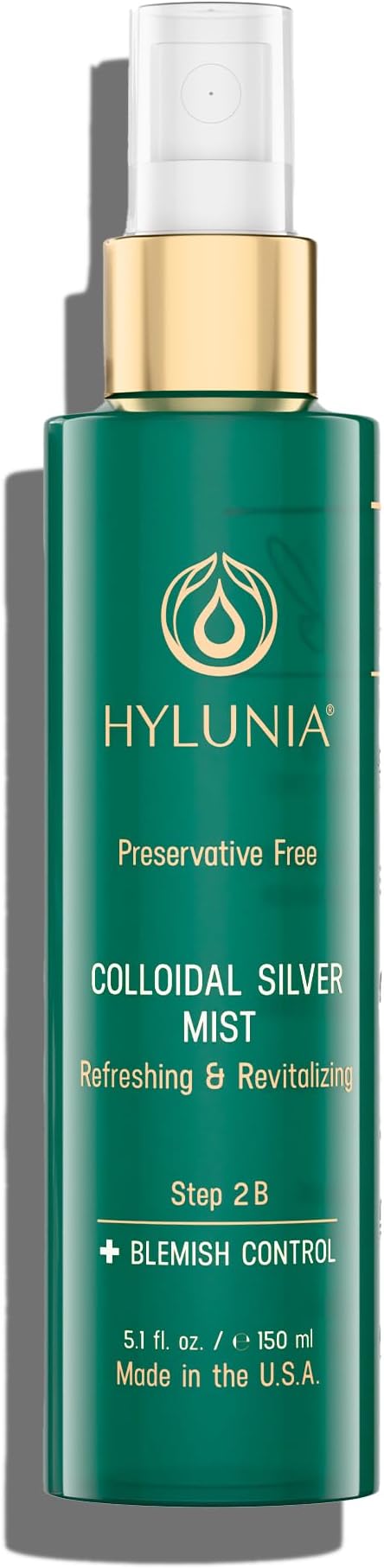 Hylunia Colloidal Silver Mist Toner 5.1 fl. oz. – Hydrating Versatile Toner for Acne-Prone Inflamed Skin | Infused with Colloidal Silver & Lavender for Glowing Skin Cuts & Burns, Body-Refresher-FemmiqueWomen