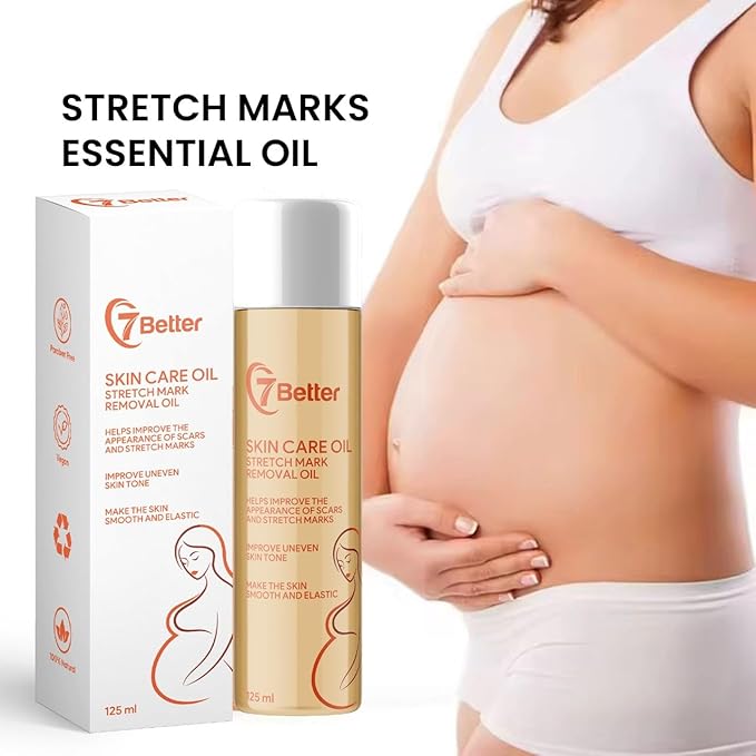 Stretch Mark Pregnancy Oil, Natural Oil Skincare Body Oil Serum for Scars and Stretch Marks, Face with Vitamin E & A for Sensitive Dry Skin and Body Moisturizer-FemmiqueWomen