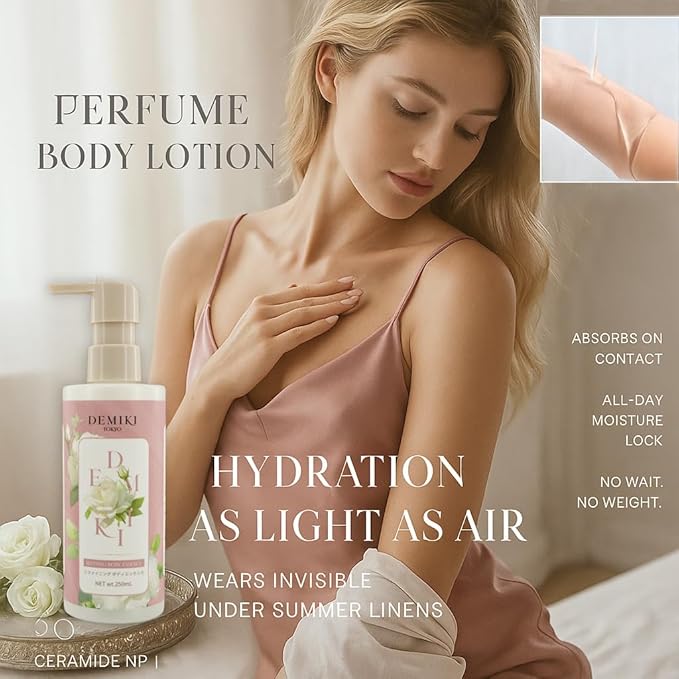 Body Lotion Moisturizer Skin Care with Niacinamide - Japanese Body Lotion for Women, Beauty & Personal Care, Body Cream for Dry Skin, Perfume Moisturizer, Summer Essentials Skincare 8.45fl.oz-FemmiqueWomen