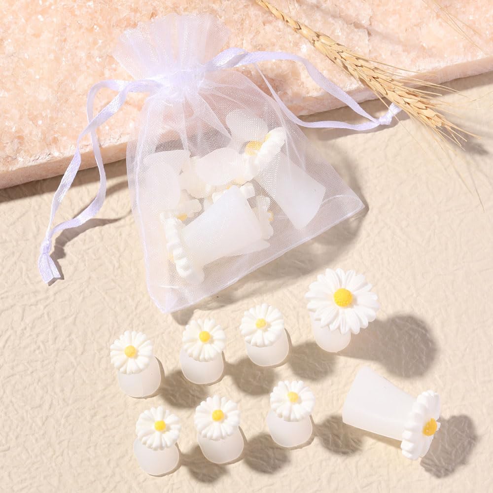 32PCS Silicone Toe Separators for Pedicure, Cute Daisy Flower strawberry Pearl Shaped Toe Nail Spacers for Pedicures Nail Art Salon Tools Nail Art Accessories-FemmiqueWomen