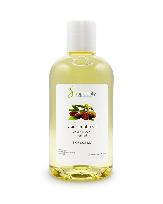 Soapeauty Clear Jojoba Oil | 100% Pure & Natural | Refined, Cold Pressed, Hexane Free | Moisturizing Oil for Skin, Face, Hair & Nails | 8 fl oz-FemmiqueWomen