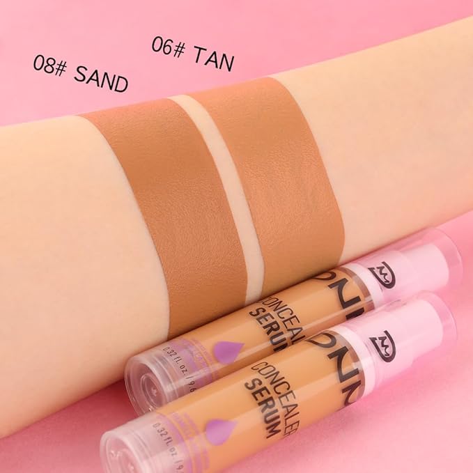 1 Pack Matte Oil Free Concealer Foundation Cream,Professional Make-up Base Facial Matte Full Coverage Liquid Tattoo Concealer Hide Foundation Primer Makeup.Long-Lasting-1 Fl.Oz (06 TAN)-FemmiqueWomen