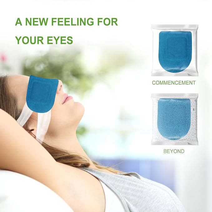 10PCS Steam Eye Mask, Relieve Eye Fatigue, Can be Used for Eye Relaxation, Jet Lag or Insomnia, Disposable Heated Steam Eye Mask, Rich in Nutrients Heated to Promote Absorption (Fragrance-Free)-FemmiqueWomen