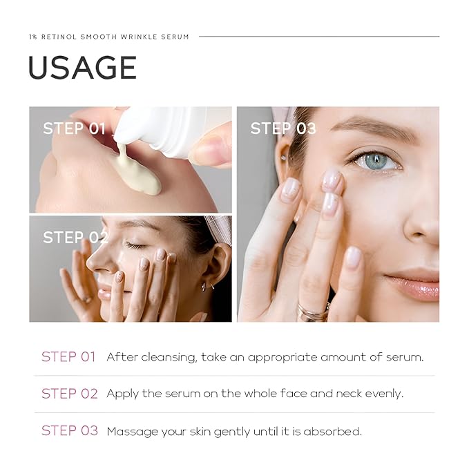 1% Retinol Serum for Face, Facial Serums for Anti Aging with Retinol, Niacinamide & Vitamin E for Fine Lines, Wrinkles & Dark Spots, Daily Skincare to Smooth & Firm Skin, 1.06 fl. oz, Pack of 2-FemmiqueWomen