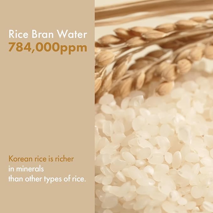 Rice Glow Milky Toner with 784,000ppm Korean Rice Water, Niacinamide, Ceramides, Panthenol, Glow, Glass Skin, Hydrating, Purifying, Fragrance-Free, Korean Skin Care, 250ml, 8.45 fl.oz.-FemmiqueWomen