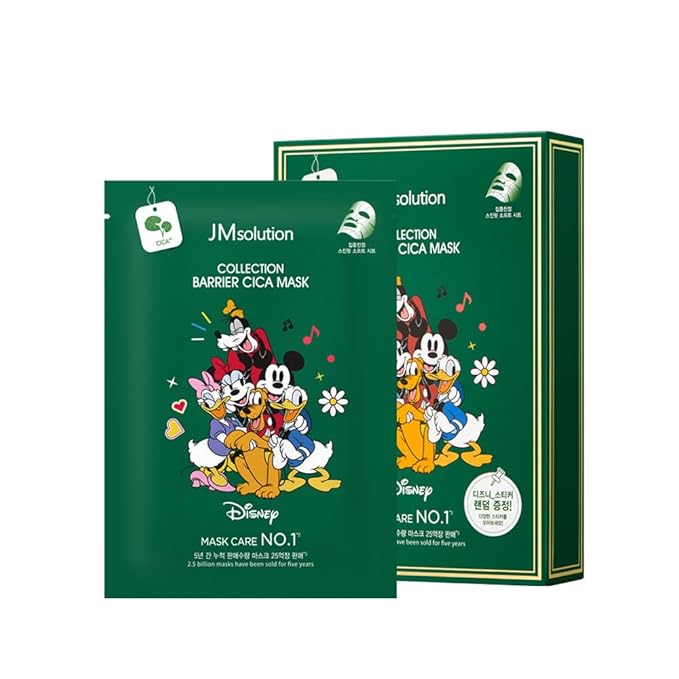 JMsolution Disney Collection Barrier- CICA Calming Mask Sheet-Korean Skin care facial mask -10EA-FemmiqueWomen