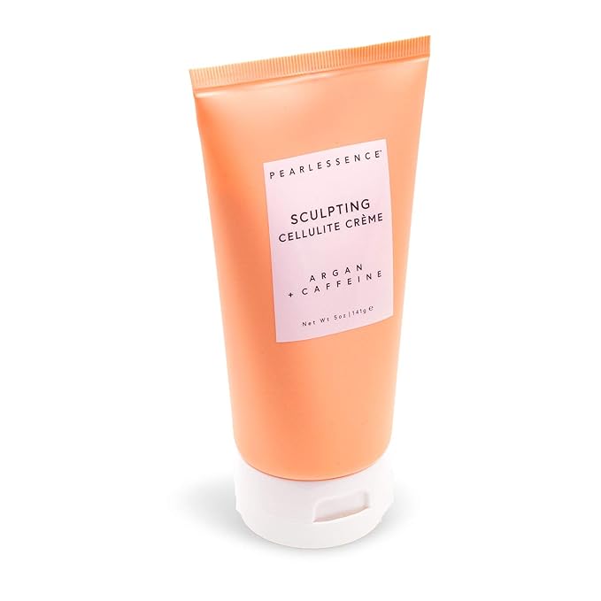 Pearlessence Sculpting Cellulite Cream, Argan & Caffeine - Helps Soften, Firm & Plump | Reduce Appearance of Dimples & Cellulite | USA Made (5 ounces)-FemmiqueWomen