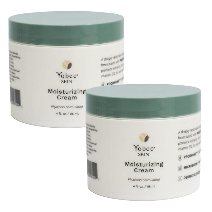 Yobee Body & Face Moisturizing Cream for Dry, Sensitive Skin | Probiotic extracts, Honey, Turmeric, Vitamin B12, Ceramides, Shea Butter | Fragrance Free | For Kids & Adults (2)-FemmiqueWomen