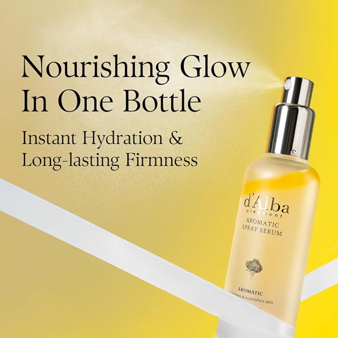 d'alba Piedmont Italian White Truffle First Aromatic Spray Serum, Fragrant VEGAN Glowy Antioxidant Face Mist, Deep Hydration Skin Firmness, Korean Skin Care (2.02 fl.oz)-FemmiqueWomen