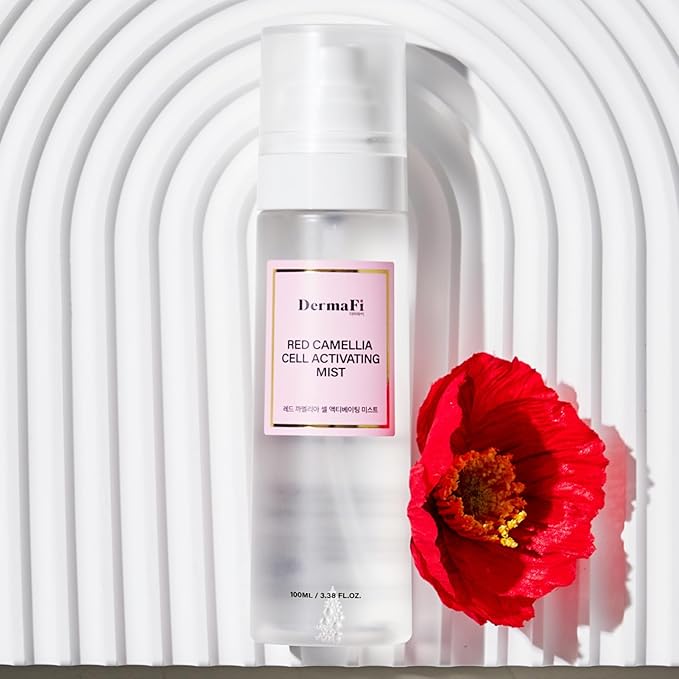 [DermaFi] Red Camellia Cell Activating Mist Facial Toner Spray (3.38 fl oz/100ml)-FemmiqueWomen