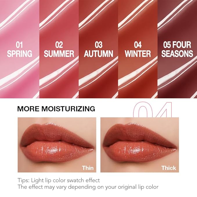 1Pcs Tinted Lip Balm Moisturizing Lipstick – Cool Plum Red Sheer Hydrating Lip Color for Dry Lips – Nourishing Lip Balm for All Women with a Subtle Natural Scent (S04 Winter)-FemmiqueWomen