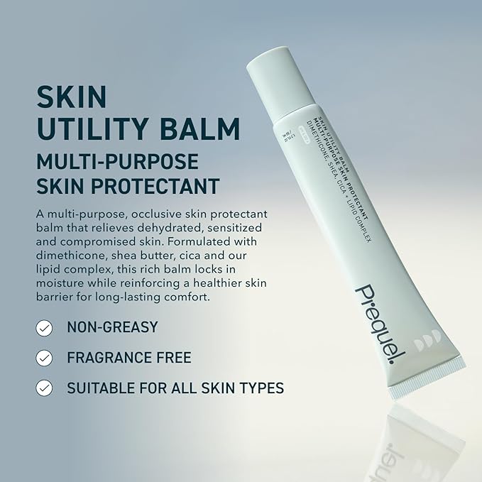 Skin Utility Balm. Advanced Occlusive Face Cream for Dry Skin, Moisturizer for Sensitive Skin. Thick Non-Comedogenic Barrier Protection with Dimethicone and Shea Butter. 1.7oz Tube-FemmiqueWomen
