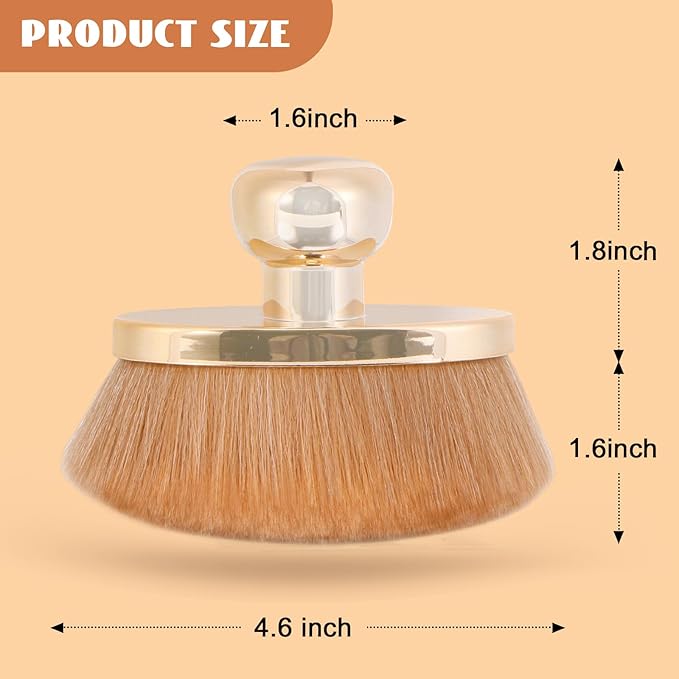 Extra Large Body Makeup Brush for Self Tanner – 115mm Wide Rose Gold Kabuki Body Brush for Bronzer Blend & Blur, Vegan Fiber Self Tanning Brush for Legs & Body with Drawstring Bag by Yoseng-FemmiqueWomen