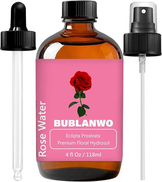 Organic Rose Water Toner Spray for Face, Skin Care, Soaps, Skin Hydration, Bath Facial Mist Toner 118 ml-FemmiqueWomen