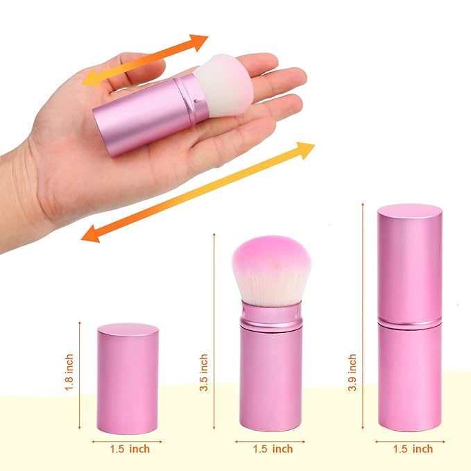 UNIMEIX Makeup Brush Sunscreen Applicator Retractable Kabuki Blush Brush Foundation Brush for Liquid Makeup, Bronzer, Cream or Powder-FemmiqueWomen