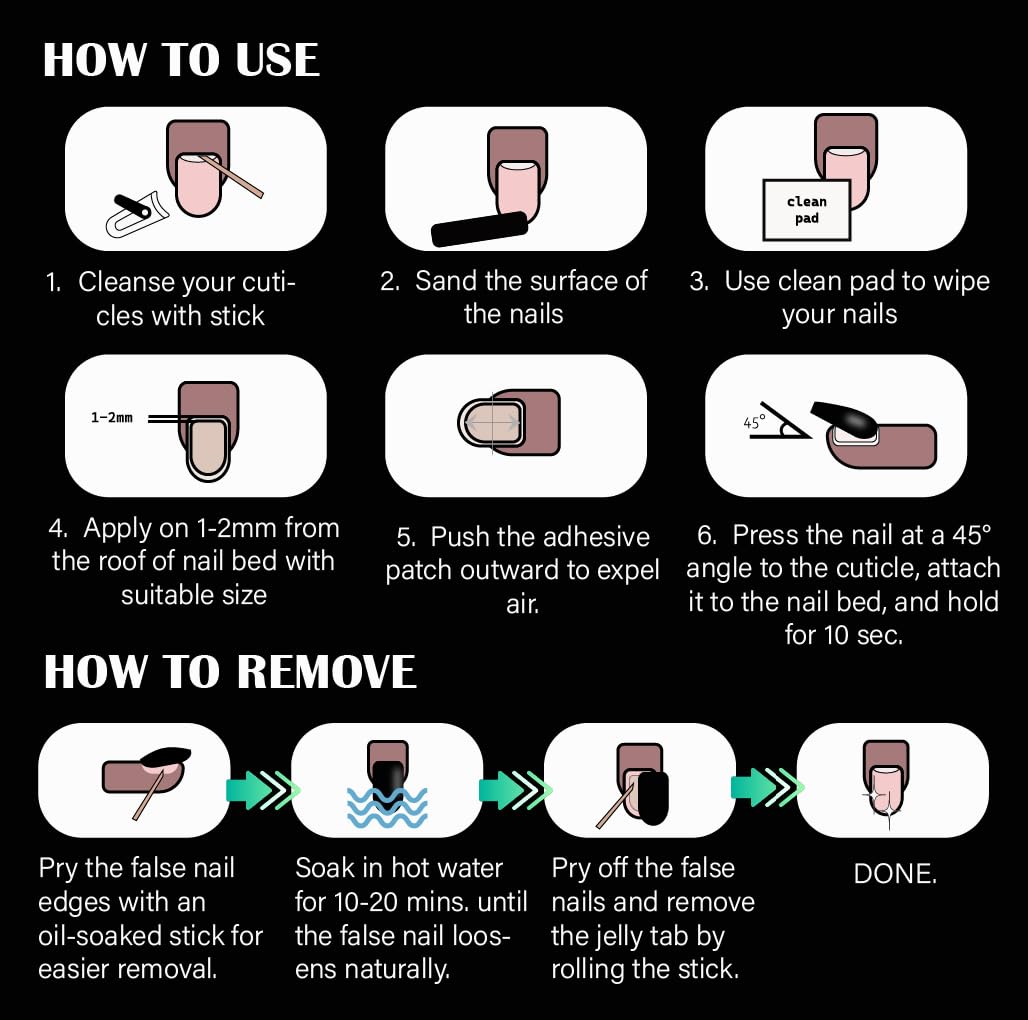 300PCS Nail Adhesive Tabs Extra Strong | 10 Sheets Nail Sticky Tabs for Press Ons | Ultra Thin, Waterproof & Easy to Use Press On Sticky Tabs for Nails-FemmiqueWomen