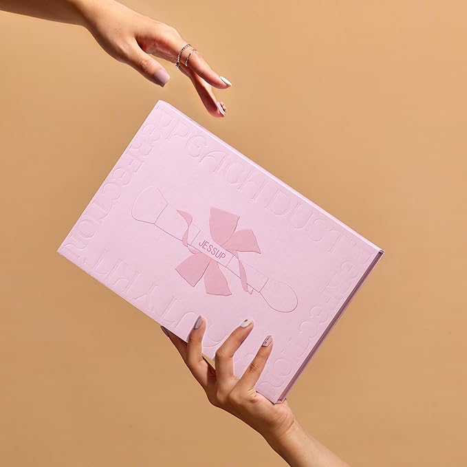 Jessup Makeup Brushes Set with Makeup Sponge, 7pcs Double Sided Makeup Brushes for Foundation Concealer Blush Eyeshadow Contour Bronzer Powder Blending Eyebrow Eyeliner with Gift Box, T506-FemmiqueWomen