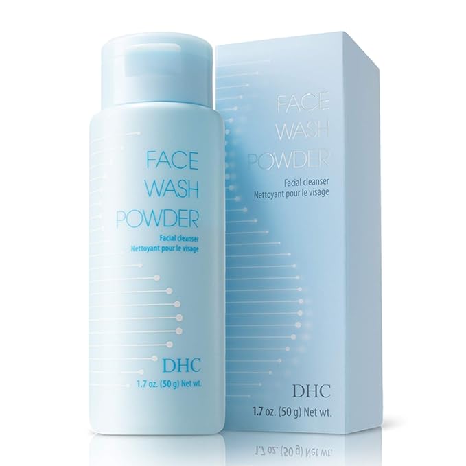 DHC Face Wash Powder 2 pack, Luxurious Foaming Lather, Lightweight Powder Formula, Gently Exfoliates, Hydrating, Fragrance and Colorant Free, Ideal for All Skin Types, 1.7 oz. Net wt.-FemmiqueWomen