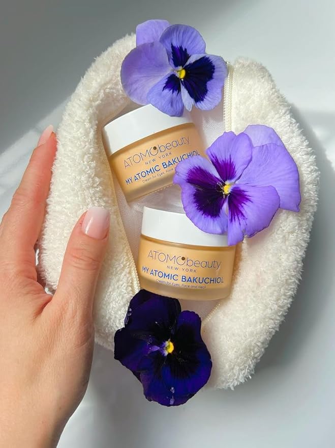 MY ATOMIC BAKUCHIOL Cream for Eyes, Face and Neck – Bakuchiol + Purified Quinoa Seed Polysaccharides | Anti-Aging, Lifting & Brightening | Retinol Alternative | Vegan & Dermatologically Tested – 45ml-FemmiqueWomen